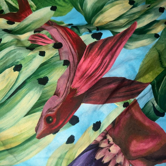 Farm Rio Blue Banana Pingo Midi Dress (SOLD OUT) - Picture 9 of 12